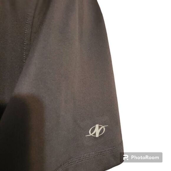 NordicTrack Men’s 1/4 Zip Short Sleeve Shirt Size Large Polyester Gray - Picture 3 of 5